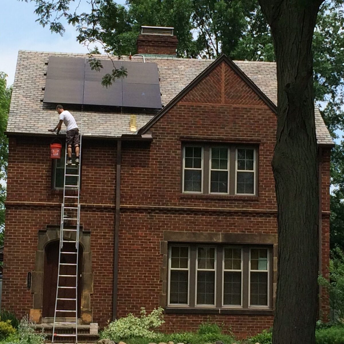 Solar panel installation